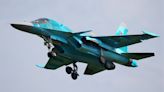 Su-34 fighter bomber burns out completely at Russian airfield