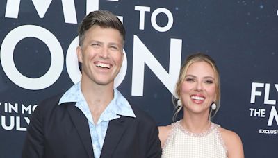 Colin Jost Details Relationship Between Son Cosmo and Scarlett Johansson's Daughter Rose - E! Online