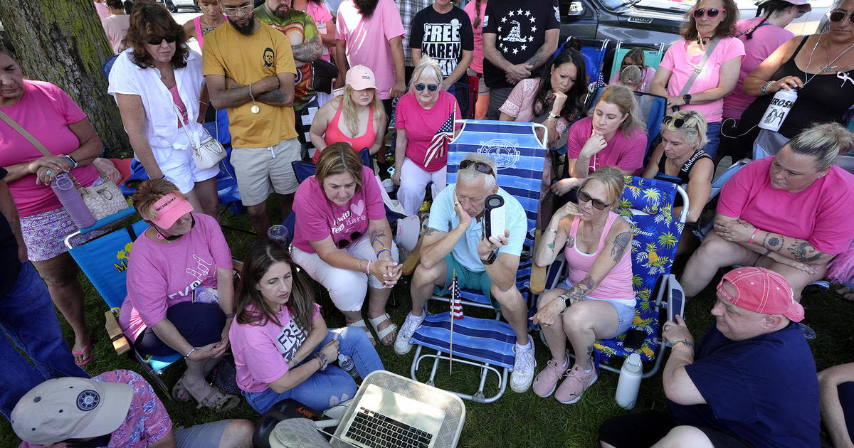 Karen Read supporters anxiously await verdict outside Dedham courthouse