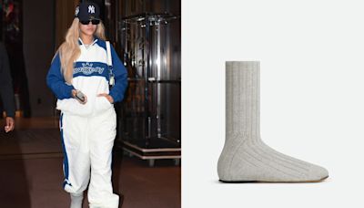 No, Rihanna Didn’t Forget Her Shoes, She Just Wore a $1,100 Pair of Bottega Veneta Sock Boots