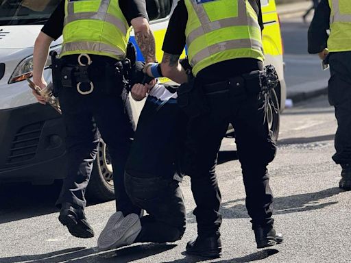 Angry scenes as thousands attend rival demonstrations in Glasgow