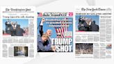 "Ensanglanté", "blessé": les unes de la presse américaine après la tentative d'assassinat contre Donald Trump