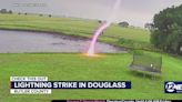 Butler Co. lightning strike caught on camera