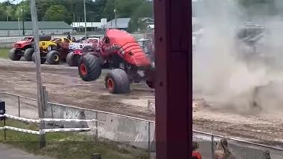 'I got to get him out of here:' Witnesses describe scary monster truck crash in Topsham