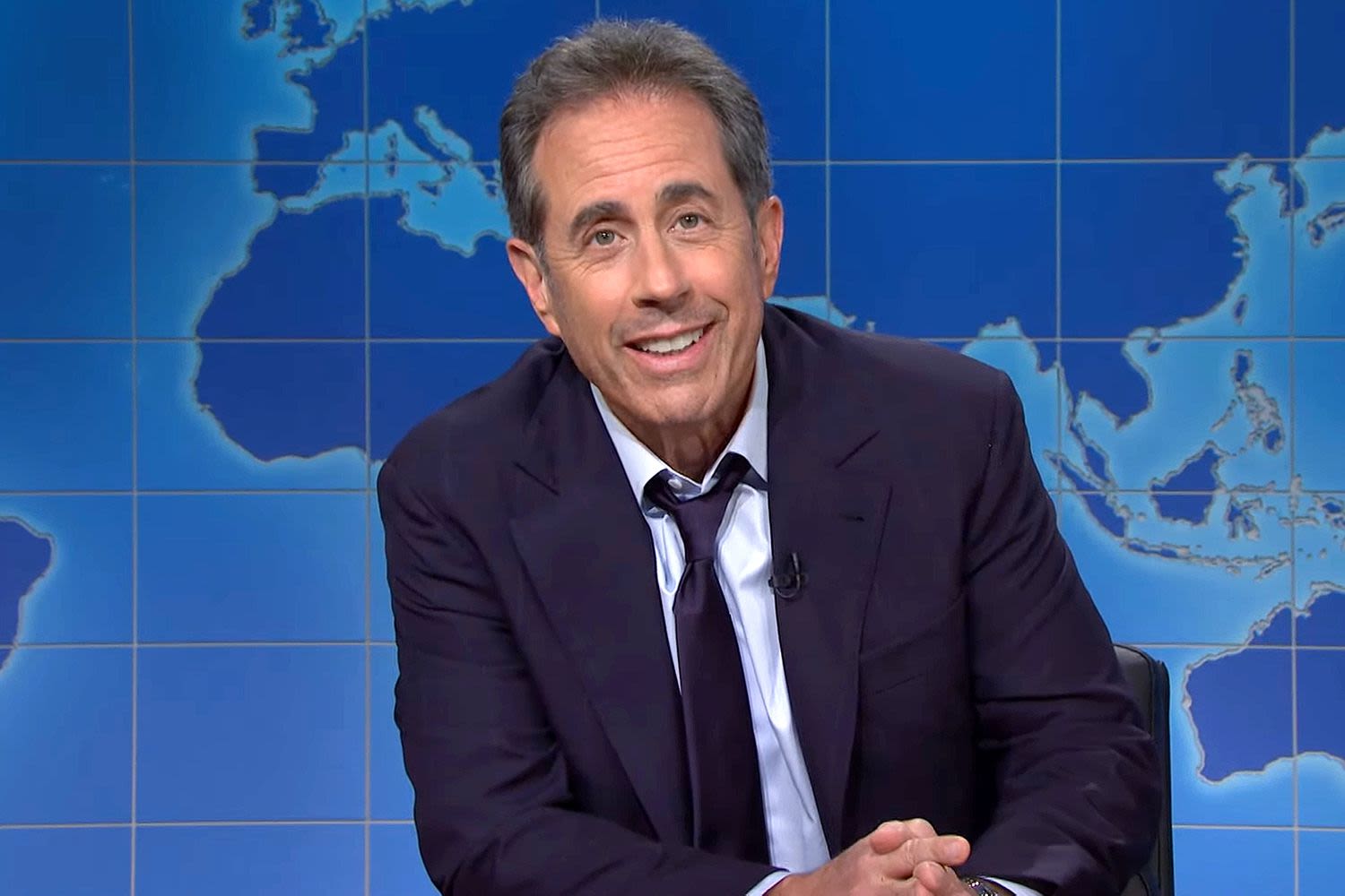 Jerry Seinfeld crashes 'SNL' to warn Ryan Gosling about doing 'too much press'