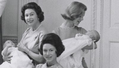 Queen Elizabeth and Princess Margaret as new mothers in unseen photos