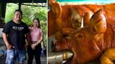 Meet the couple selling 2,200 pounds of spit-roasted pig every week from an artisanal cookhouse in the Philippines