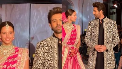 Kartik Aaryan And Triptii Dimri Look Stunning As They Walk The Ramp At Namo Bharat Event, Watch Video - News18