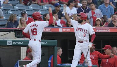 Angels' Rendon has RBI single in return after missing 68 games due to strained left hamstring