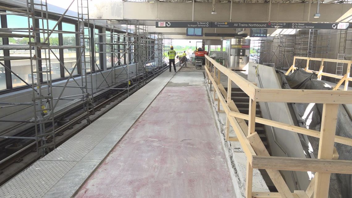 Work at Atlanta airport MARTA station ahead of schedule