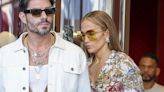 Jennifer Lopez Wears Floral-Print Dress While Shopping at Gucci in Beverly Hills