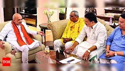 SP leader Narad Rai praises PM Modi and meets Amit Shah | Lucknow News - Times of India