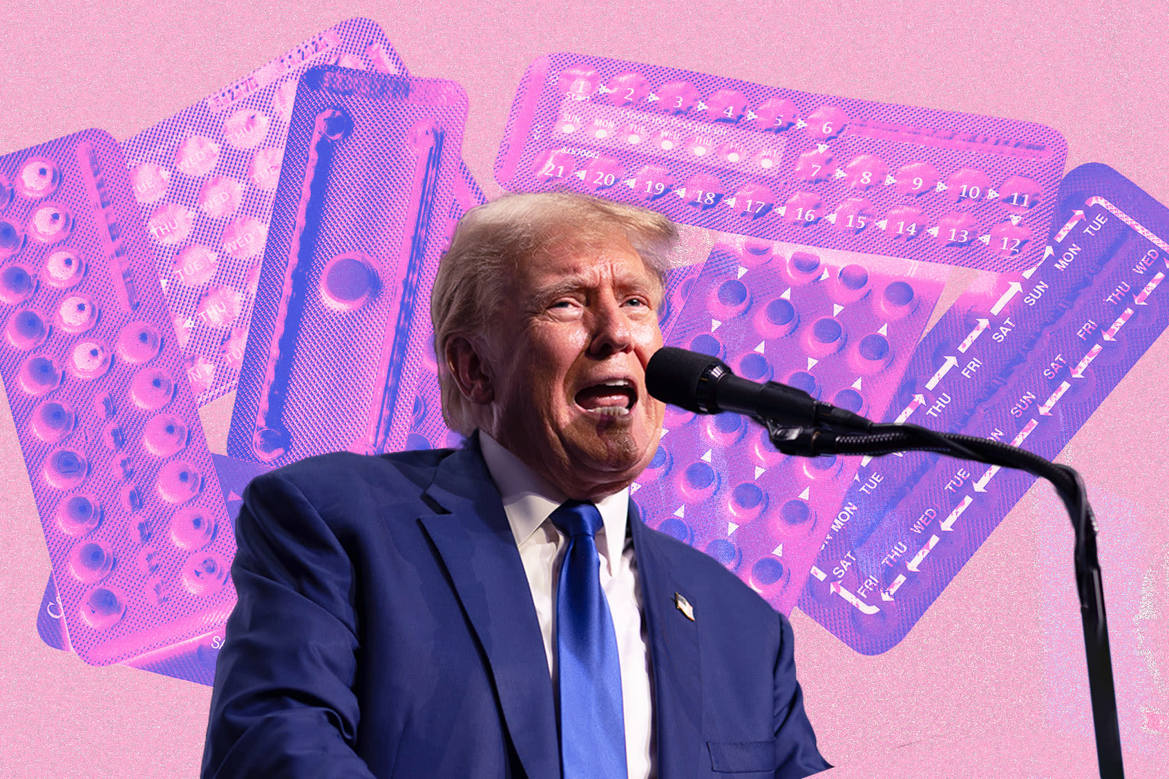 Trump says he would "NEVER" take away birth control — except he spent four years doing just that