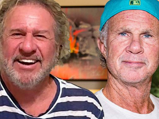 Sammy Hagar Surprised By Chad Smith At Hollywood Walk of Fame Ceremony