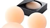 VOCH GALA Nipple Covers 2 Pairs-Seamless and Sheer Adhesive Silicone Nipple Pasties for Women Reusable, Now 29% Off