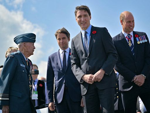 80 ans du D-Day en images : le prince William, Gabriel Attal et Justin Trudeau en trio à Courseulles-sur-Mer