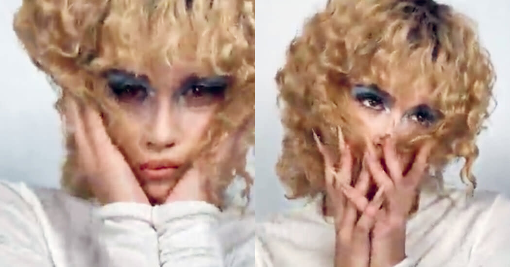 A Very Famous Model Stars in a Very Pixelated Book of Wigs