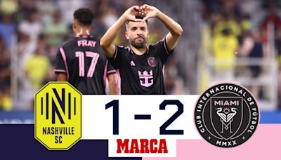 Golazo de Jordi Alba para la victoria de las Garzas I Nashville 1-2 Inter Miami I Resumen y goles - MarcaTV