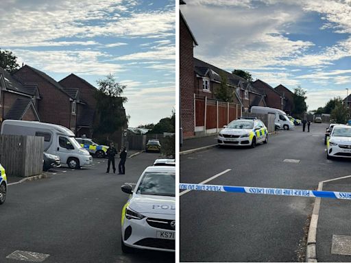 Police cordon off housing estate just 15 minutes from Southport stabbing scene