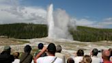 Clueless Yellowstone tourist nearly takes a 'hot shower' at Old Faithful