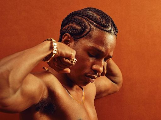 A$AP Rocky shows off his muscles for Rihanna's Savage X Fenty