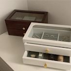 《現貨》雙層木質抽屜櫃飾品櫃 飾品盒 飾品收納盒