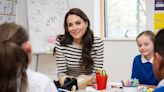 Kate Middleton Sports an Apron for Arts and Crafts Session with Schoolchildren