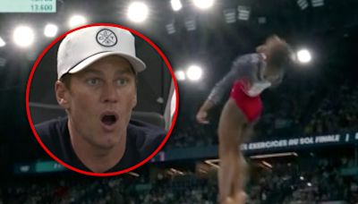 Tom Brady Amazed By Simone Biles' Floor Routine At Paris Olympics