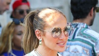 Jennifer Lopez Wore the Tiniest Shorts to Her 55th Birthday Lunch