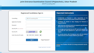 JEECUP 2024 Round 1 Seat Allotment Result Out at jeecup.admissions.nic.in, Direct Link Here