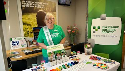 Tenby woman marks 45 years with Yorkshire Building Society