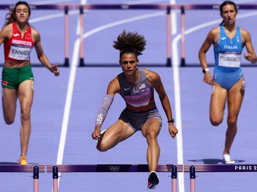 Sydney McLaughlin-Levrone clips hurdle, but comfortably sails through first Paris race