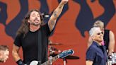 Jazz Fest rocked to a close Friday with the Foo Fighters, who saluted Taylor Hawkins