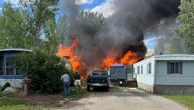 Small plane crashes into mobile home park in Colorado mountain town