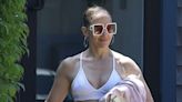 Jennifer Lopez Shows Off Fit Physique in Sports Bra While Leaving Workout in The Hamptons