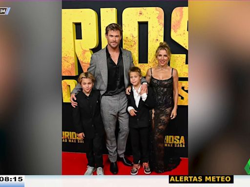 Los hijos de Elsa Pataky y Chris Hemsworth debutan en una alfombra roja: así son los pequeños Sasha y Tristan