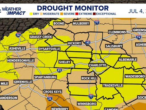 Drought Monitor Map covers North Carolina 100% for the first time since 2009