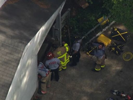 Porch collapse at Cary home trapped 1 person