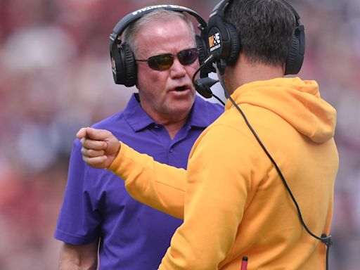 Brian Kelly bandwagon empties, but LSU football escapes disaster against South Carolina