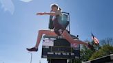 Manheim Central's Julie Lindberg conquers the steeplechase at the Cy Fritz Track and Field Open