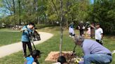 Tree planting held at Montgomery County elementary school for Arbor Day