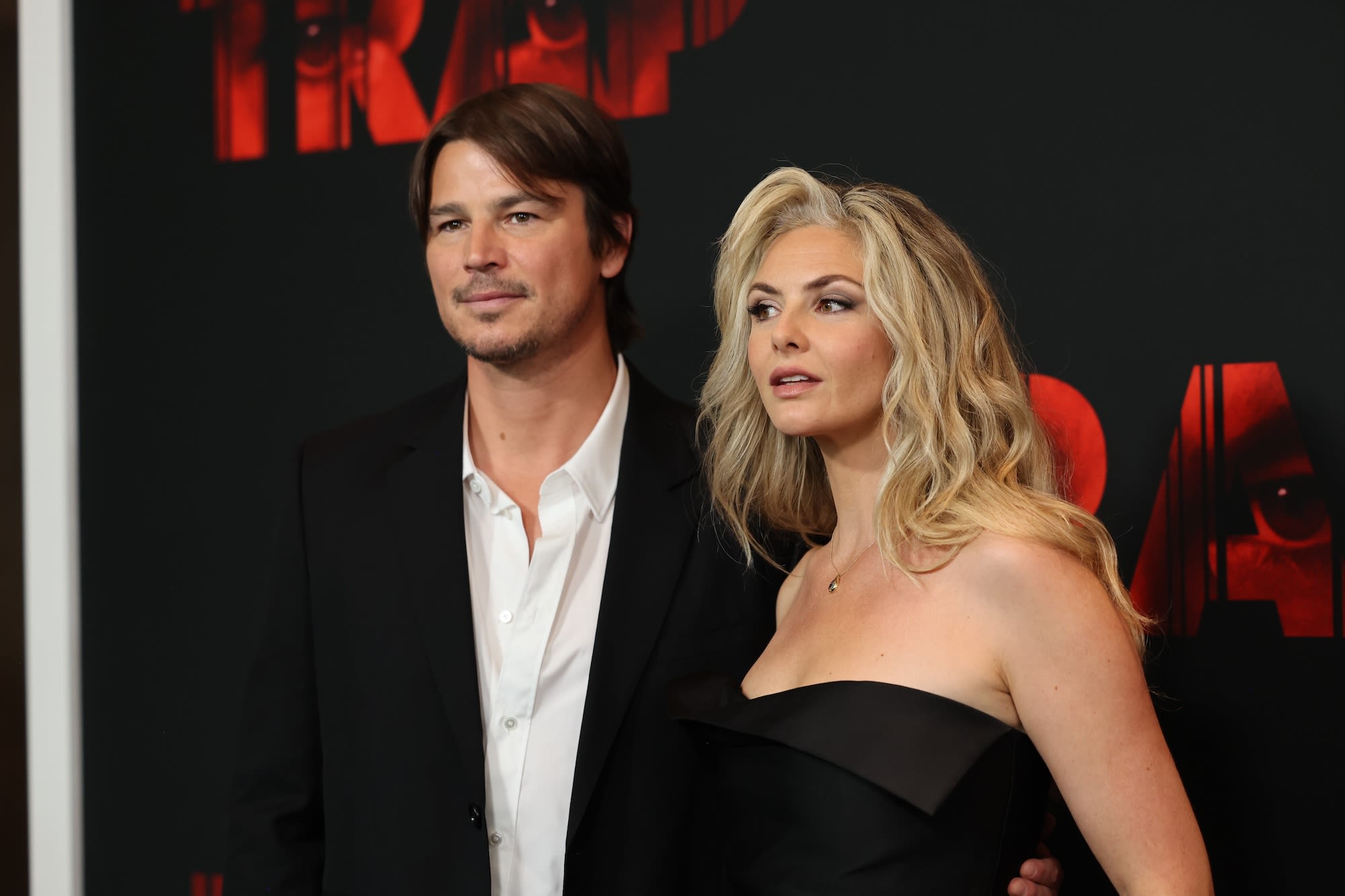 Josh Hartnett and Wife Tamsin Egerton Share Sweet Smooch at the ‘Trap’ Premiere