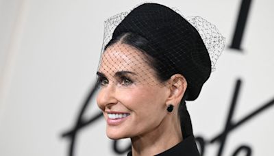 Demi Moore's dramatic look is a nostalgic nod to a bygone fashion era