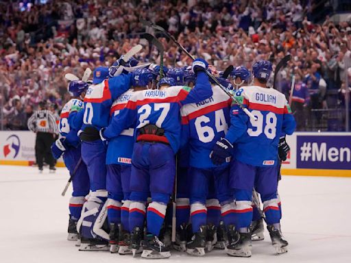 Slovakia upsets the US in OT at ice hockey worlds and Finland eases past Norway