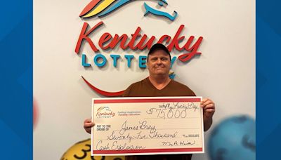 Northern Kentucky man wins $75,000 on scratch-off ticket