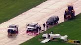 Plane overturns due to high winds at DuPage County Airport