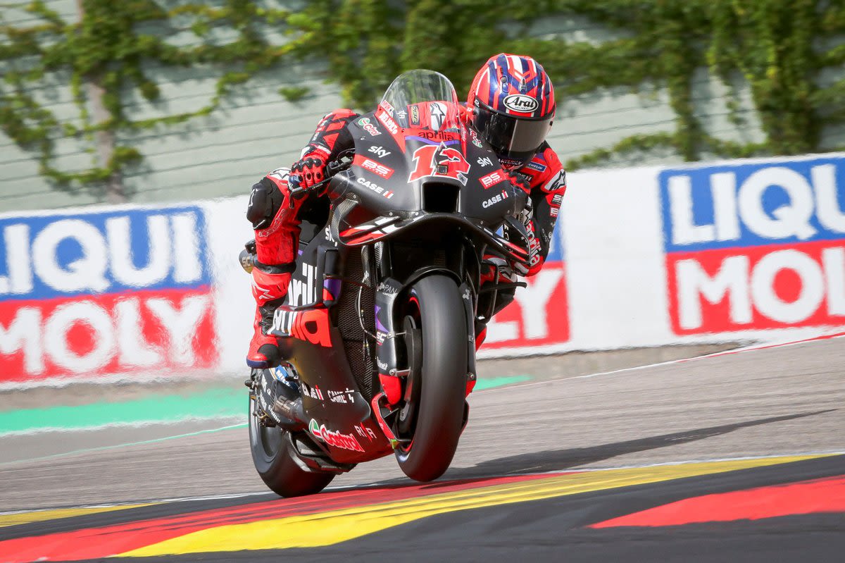 MotoGP German GP: Vinales on record pace in FP2 as Marquez suffers huge crash