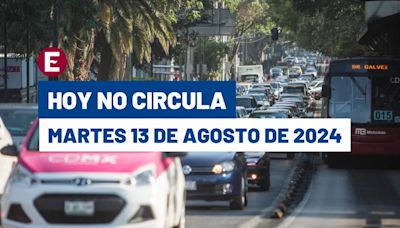 Consulta el Hoy No Circula martes 13 de agosto de 2024 en CDMX y Edomex