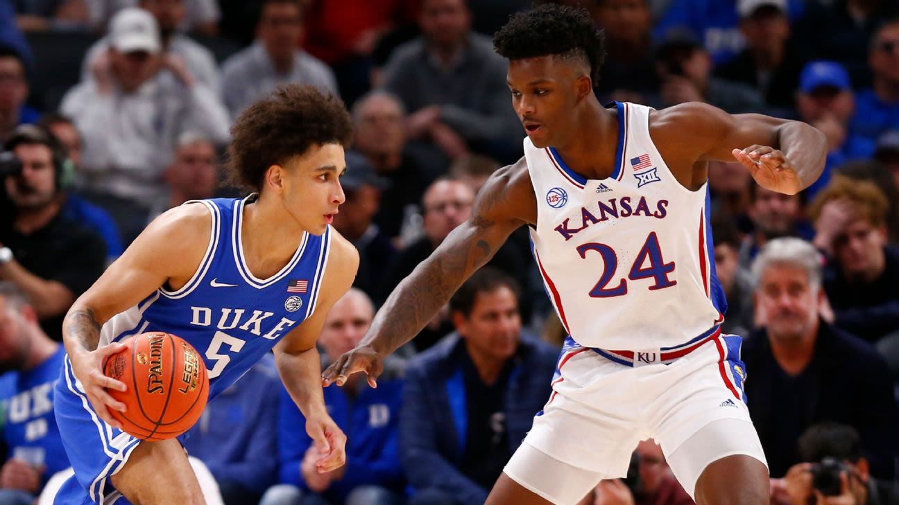 Blue-blood redux: KU, Duke to play in November