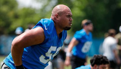 Dan Campbell on Lions rookie OL Giovanni Manu: ‘He is swimming’